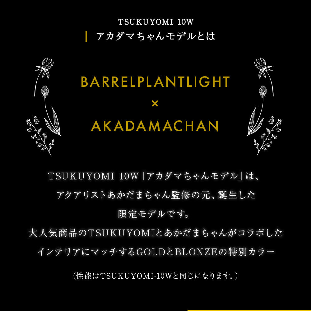 【TSUKUYOMI 10W】 BULB E26<br>AKADAMACHAN MODEL Gold/Bronze<br>CCT: 4000~5000K