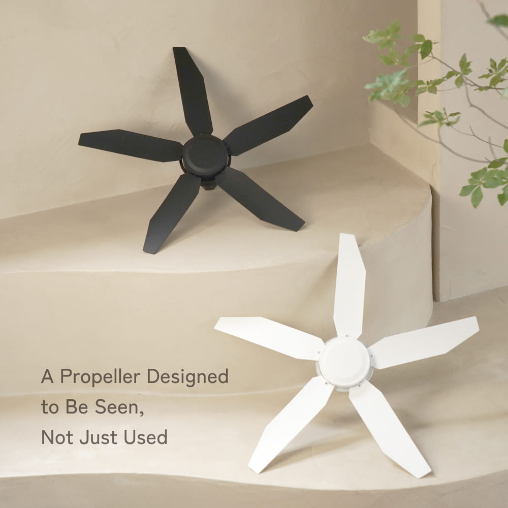 Azalea Fan | 5-Blade Air Circulator | Track Rail Mount