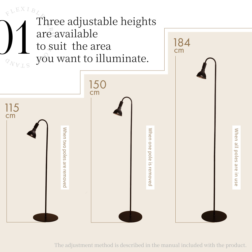 【Flexible arm light stand】<br>Lighting stand/Floor stand