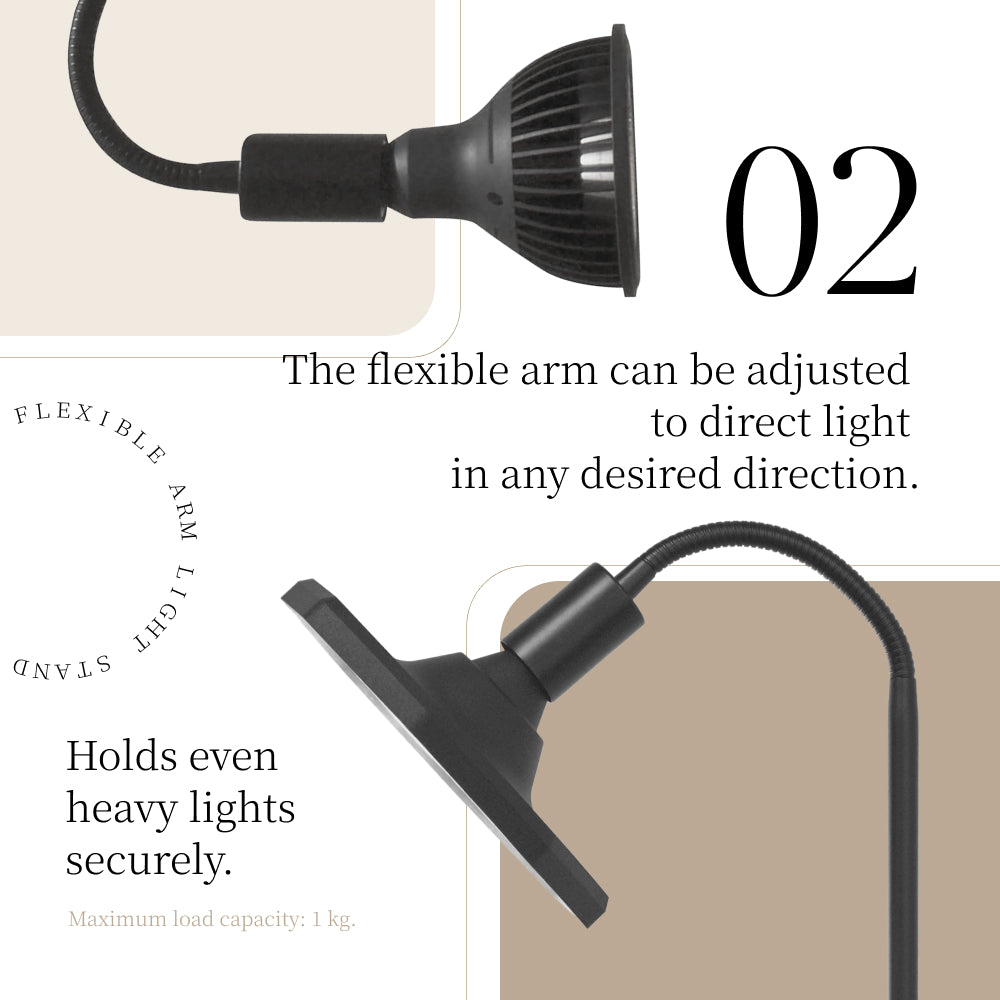 【Flexible arm light stand】<br>Lighting stand/Floor stand