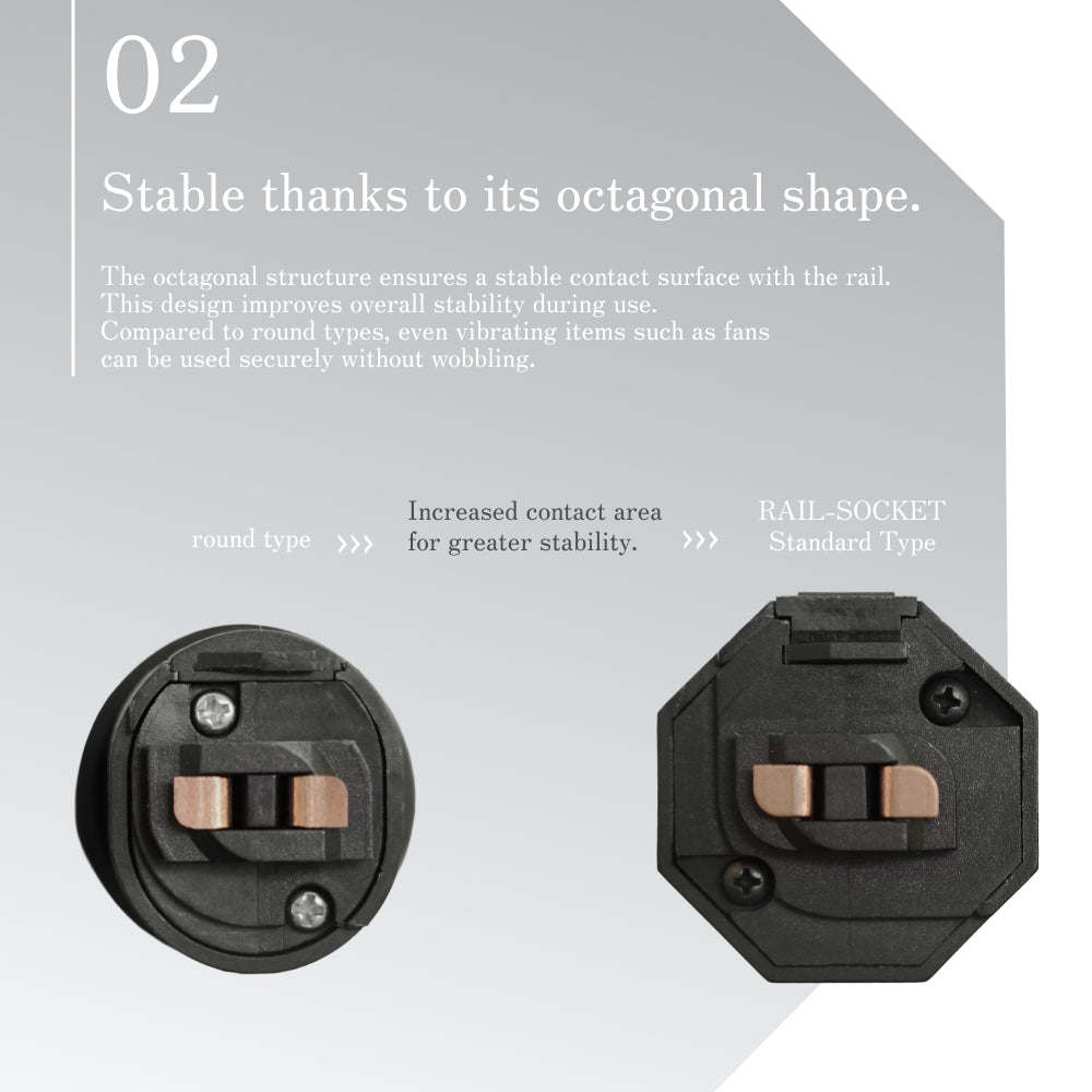 【RAIL SOCKET-Standard Type】|E26 Lighting rail socket