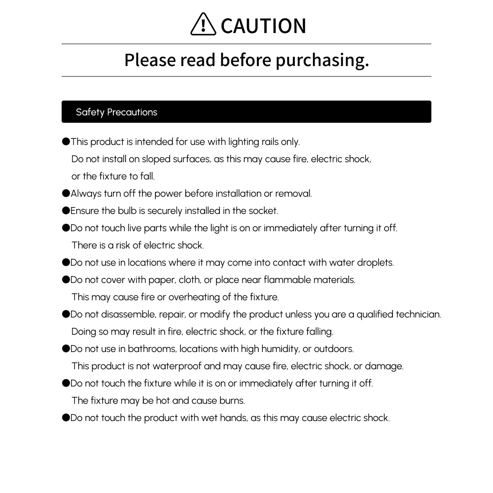 【RAIL SOCKET-Standard Type】|E26 Lighting rail socket