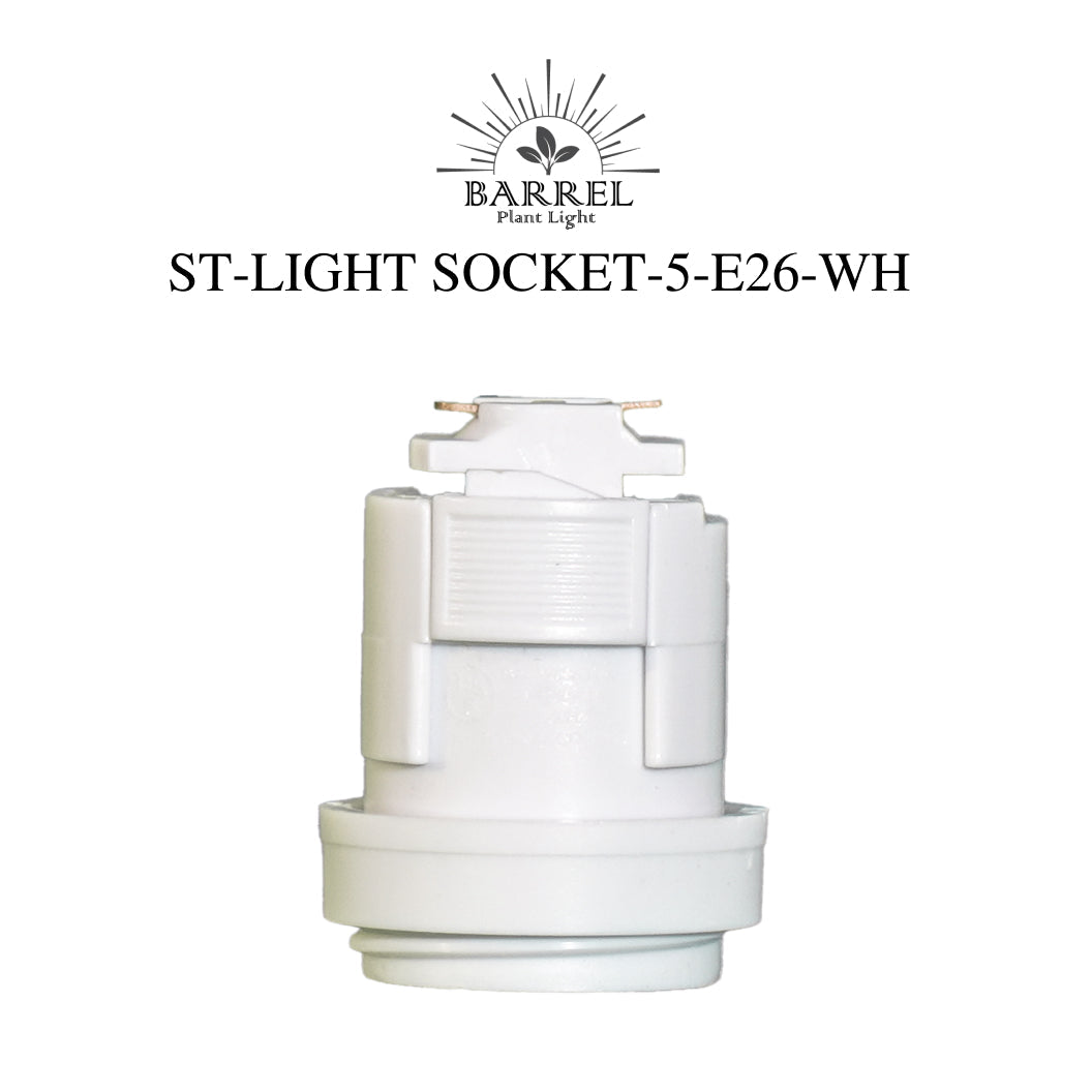 Lighting socket white ST-LIGHT SOCKET-5-E26-WH