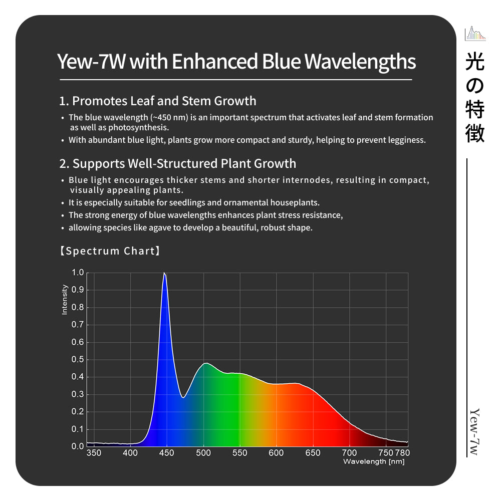 【Yew-7w】STAND TYPE<br>CCT: 6800~7200K