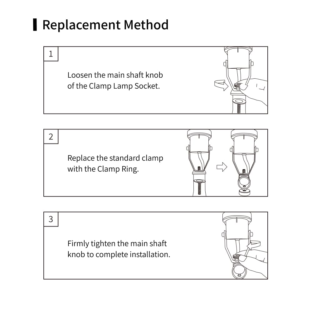 【Clamp Ring】｜Dedicated Part for Clamp Lamp Socket
