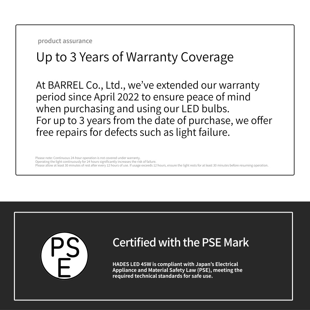 【HADES LED 45W]】<br>PRO SPEC<br>CCT: 3500K/5000K