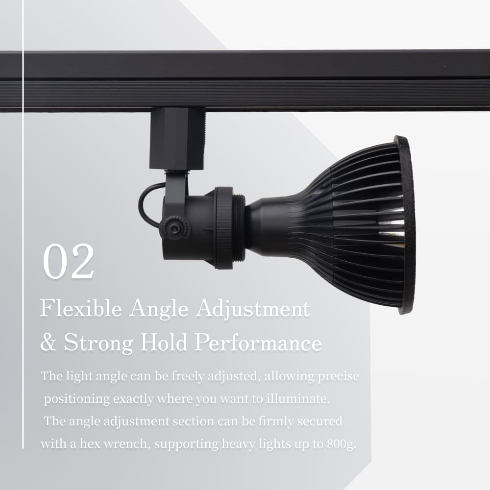 【RAIL SOCKET-Angle Type】｜E26 Lighting rail socket