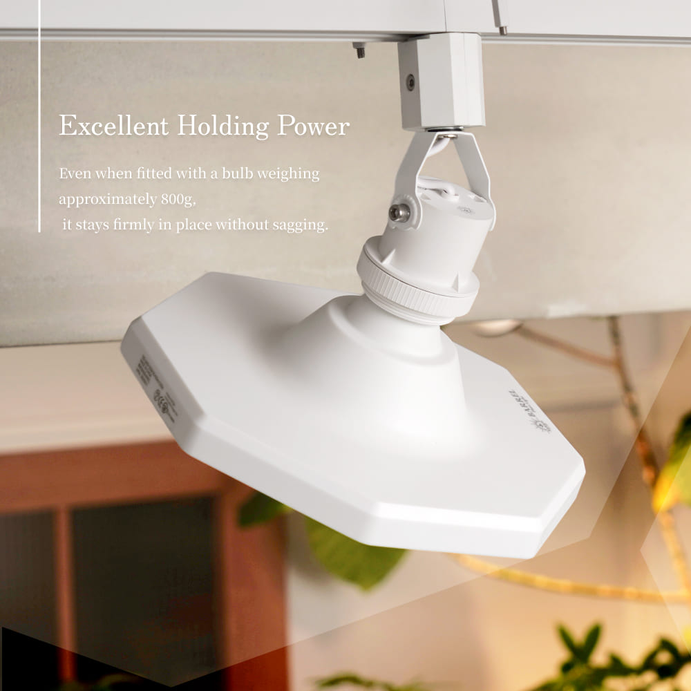 【RAIL SOCKET-Angle Type】｜E26 Lighting rail socket