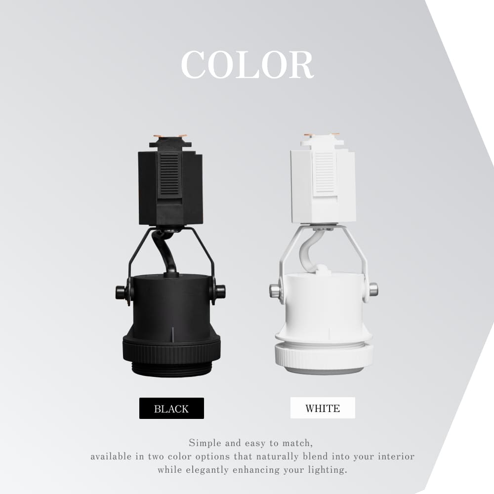 【RAIL SOCKET-Angle Type】｜E26 Lighting rail socket